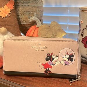 Kate Spade Minnie Mouse Pink Wallet